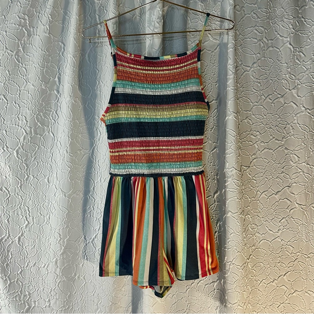 Derek Heart Romper Striped Multi-Color Juniors
Romper Medium Smocked Top